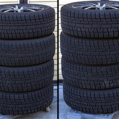 ホイールとタイヤ4本セットスタッドレス205/55R16の画像