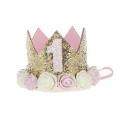 お誕生日　帽子　王冠の画像