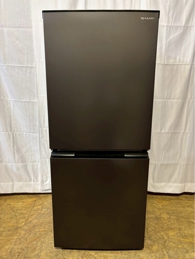 【成約済み】SHARP 2ドア冷蔵庫 SJ-D15J-H 2023年製 152L 両開き