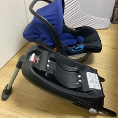 日本育児 スマートキャリー ISO FIXベースセット新生児～13kg ネイビーの画像