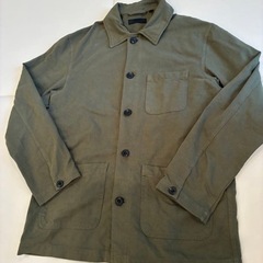 UNIQLO メンズ　Lサイズ　ミリタリージャケット　オリーブ ユニクロ　L 緑の画像