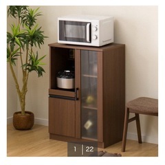 キッチンボード　レンジ台　食器棚　キッチン収納の画像