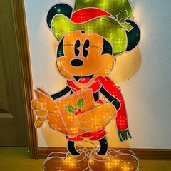 ミッキー、ミニー　クリスマスイルミネーション　2体セットの画像