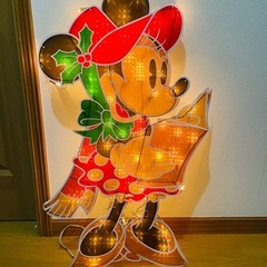 ミッキー、ミニー　クリスマスイルミネーション　2体セットの画像