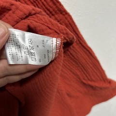 フリーサイズ　アンティーローザ　ノーカラーシャツの画像