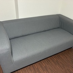 ３人がけソファ IKEAクリッパン 
グレーの画像
