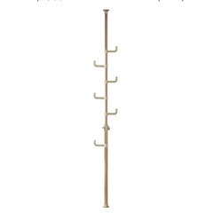 山善(YAMAZEN) 突っ張りポールハンガーラック(高さ190-260cm) 木目ナチュラルの画像