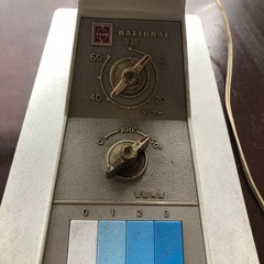 昭和レトロ！水色の扇風機の画像