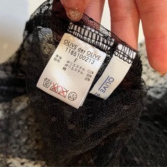 チュール　ブラック　黒　ドット　チュールインナー　チュールトップス　チュールTの画像