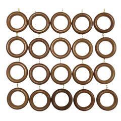 木製カーテンレール用リングランナー　20個の画像