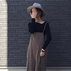 GU アシメ リブ ニット 赤　レッド　アシンメトリー　Sの画像