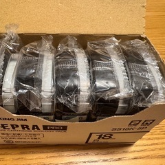 🆗未使用品テプラプロ用テープ　18mmと12mmの画像