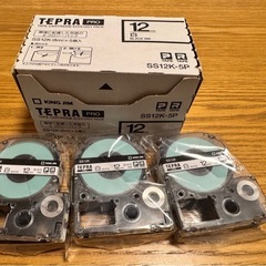 🆗未使用品テプラプロ用テープ　18mmと12mmの画像