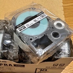 🆗未使用品テプラプロ用テープ　18mmと12mmの画像