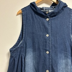 美品XLロングベストワンピースの画像