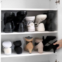 収納量2倍　靴収納アイテム　15脚分　シューホルダー　　の画像