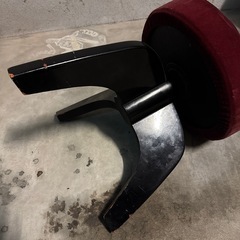 レトロ 回転式 丸椅子 ピアノの画像