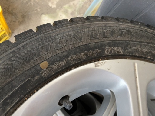 ダンロップ スタッドレスタイヤ 205/55R16 日産純正アルミ (31