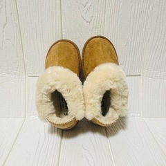 BdeR ファー付きショートブーツ 新品未使用19cm 定価3190円の画像