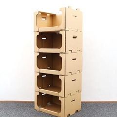 物販 ダンボール 棚 ボックス 60個 安くで譲りますの画像