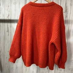 （決定▽）フリーザイズ　オレンジカーディガンの画像