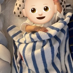 ベッドガードクッション🩵の画像