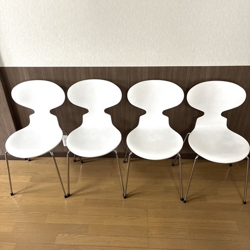 展示品 Fritz Hansen アリンコチェア ホワイト 美品 北欧家具 1脚 展示品 美品 Fritz Hansen アリンコチェア ホワイト 美品 北欧家具 1脚ずつ