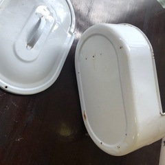 アンティーク　ホーロー製おまるの画像