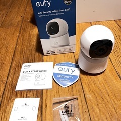Anker Eufy Indoor Cam C220 (見守りカメラ) 【ペットカメラ/ベビーモニター/ペット見守り/屋内カメラ/ネットワークカメラ / 2K画質 / ズーム対応 / 360°監視/AI動作検知/Wi-Fi対応 】の画像