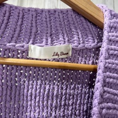 リリーブラウン　フリーザイズ　ニットカーディガン　の画像