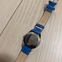 レディース 腕時計 水色レザーの画像