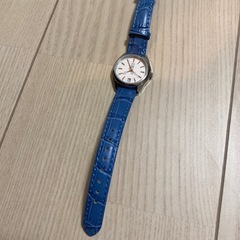 レディース 腕時計 水色レザーの画像