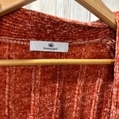 フリーサイズ　オレンジカーディガンの画像