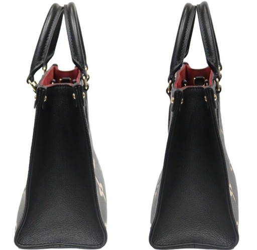  ルイヴィトン LOUIS VUITTON オンザゴー PM 黒 × ベージュ バイカラー モノグラム アンプラント 