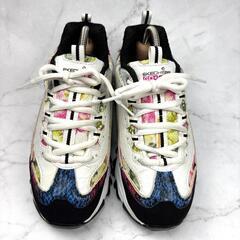 【美品】SKECHERS スケッチャーズ ゴルフシューズ 花柄 スニーカー 23の画像