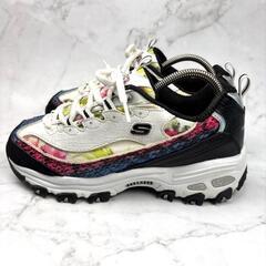 【美品】SKECHERS スケッチャーズ ゴルフシューズ 花柄 スニーカー 23の画像