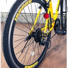  中古★HUMMER ハマー クロスバイク 700×32C イエロー【HUMMER クロスバイク】FOGUの画像