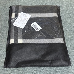 ⭐️プレゼントにも⭐️マフラー／グレー／ブロックチェック／大判／男女兼用／厚手⭐️新品未開封の画像