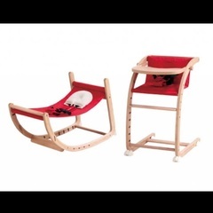 ファルスカ　スクロールチェア　赤の画像