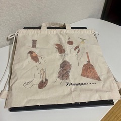 ハンドバッグ2点+巾着袋2点の画像