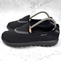 【軽量】SKECHERS Go walk スリッポン W6 23 ブラックの画像
