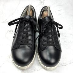 【美品】TOP DRY アサヒ レザー スニーカー ゴアテックス 22.5 黒の画像