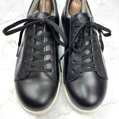 【美品】TOP DRY アサヒ レザー スニーカー ゴアテックス 22.5 黒の画像