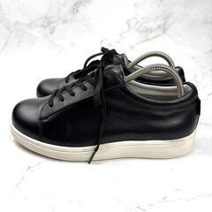 【美品】TOP DRY アサヒ レザー スニーカー ゴアテックス 22.5 黒の画像