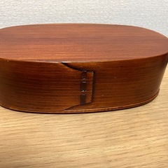【無料】木製 二段わっぱ弁当箱🍱 使用感あり／通気よく重ねて収納OK
の画像