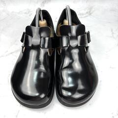【美品】BIRKENSTOCK ロンドン ブラック サンダル 26 レザー レアの画像