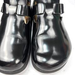 【美品】BIRKENSTOCK ロンドン ブラック サンダル 26 レザー レアの画像