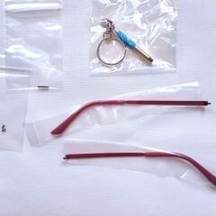 未使用 メガネテンプル 眼鏡 つる 交換用 メガネフレーム修理 メタルテンプル MS-T1-parentの画像