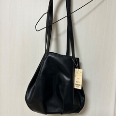 タグ付き未使用　studio CLIP　ギャザーロングハンドトートバッグの画像