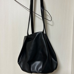 タグ付き未使用　studio CLIP　ギャザーロングハンドトートバッグの画像
